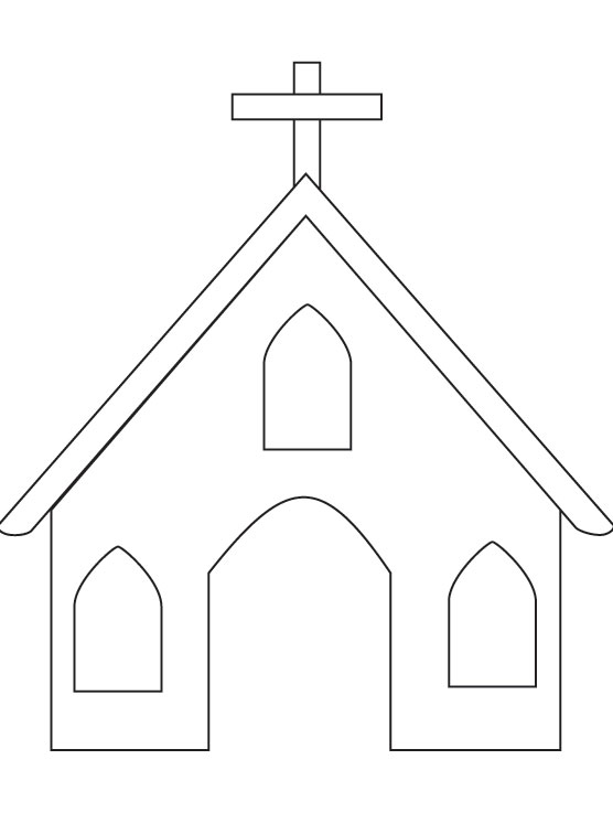 ぬりえページ: 教会 (建物と建築) #64303 - 無料の印刷可能なぬりえページ