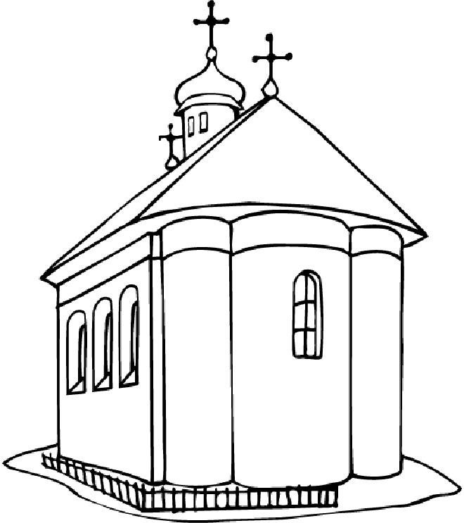 ぬりえページ: 教会 (建物と建築) #64340 - 無料の印刷可能なぬりえページ