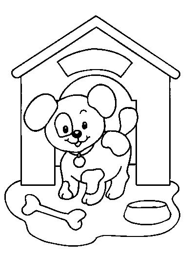 ぬりえページ: 犬小屋 (建物と建築) #62334 - 無料の印刷可能なぬりえページ