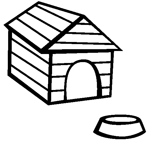 ぬりえページ: 犬小屋 (建物と建築) #62341 - 無料の印刷可能なぬりえページ