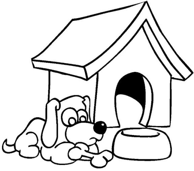 ぬりえページ: 犬小屋 (建物と建築) #62342 - 無料の印刷可能なぬりえページ