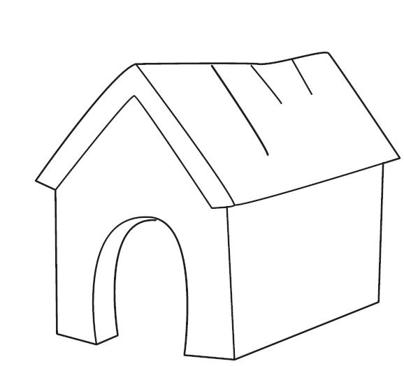 ぬりえページ: 犬小屋 (建物と建築) #62361 - 無料の印刷可能なぬりえページ