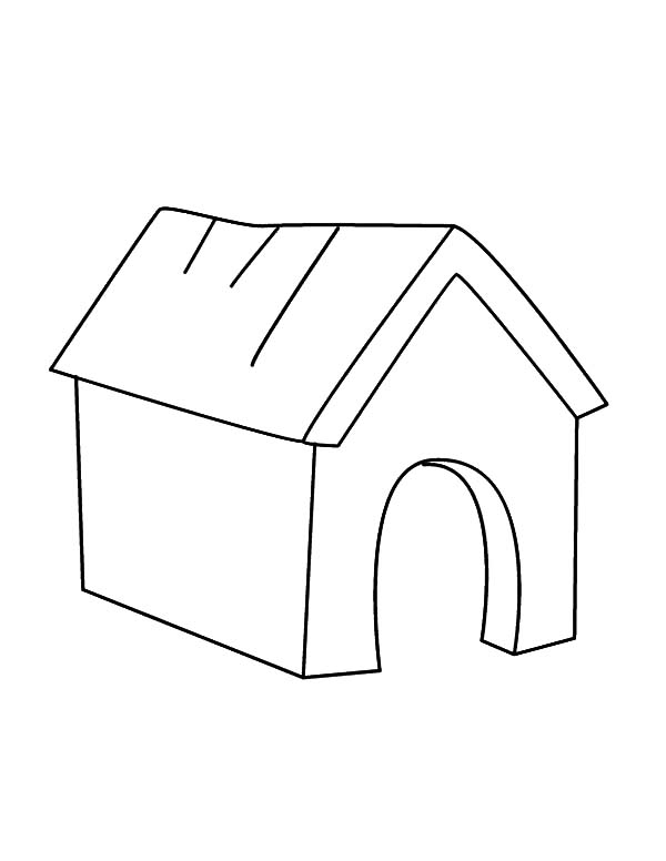 ぬりえページ: 犬小屋 (建物と建築) #62394 - 無料の印刷可能なぬりえページ