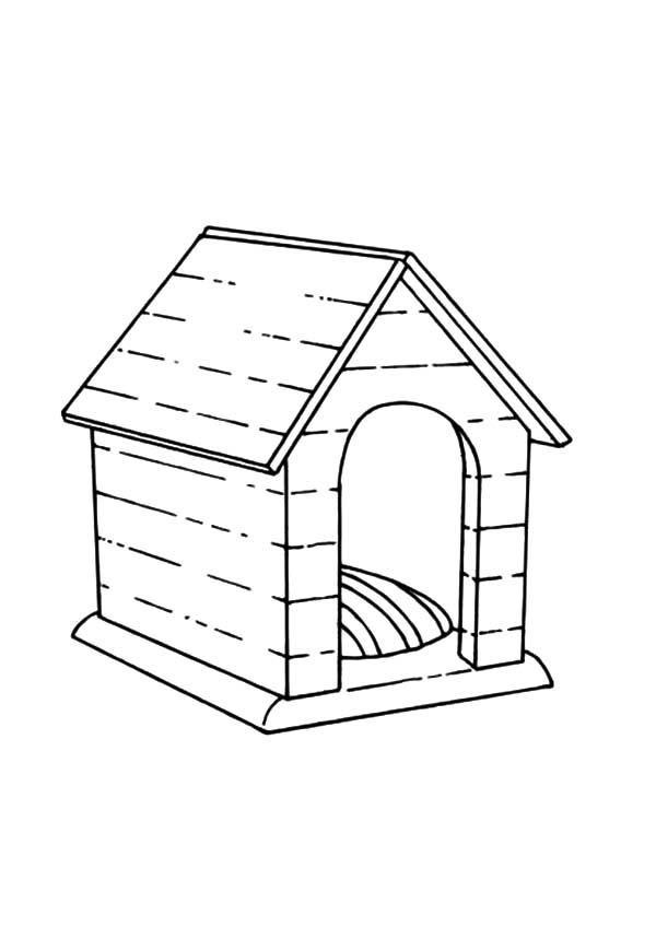 ぬりえページ: 犬小屋 (建物と建築) #62396 - 無料の印刷可能なぬりえページ