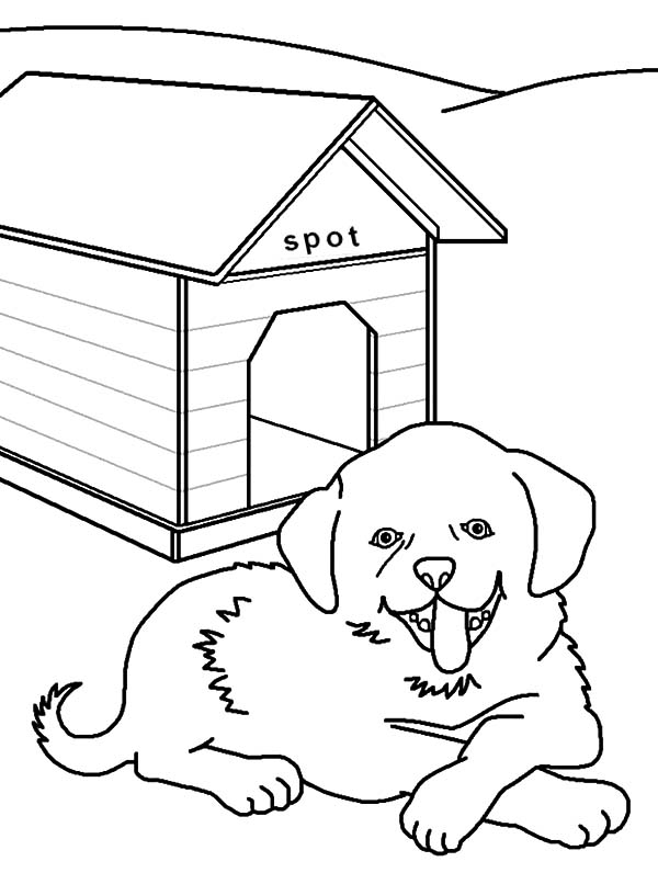 ぬりえページ: 犬小屋 (建物と建築) #62450 - 無料の印刷可能なぬりえページ
