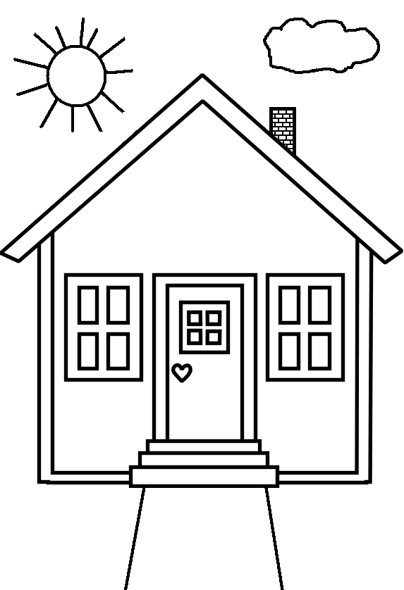 ぬりえページ: 家 (建物と建築) #64627 - 無料の印刷可能なぬりえページ