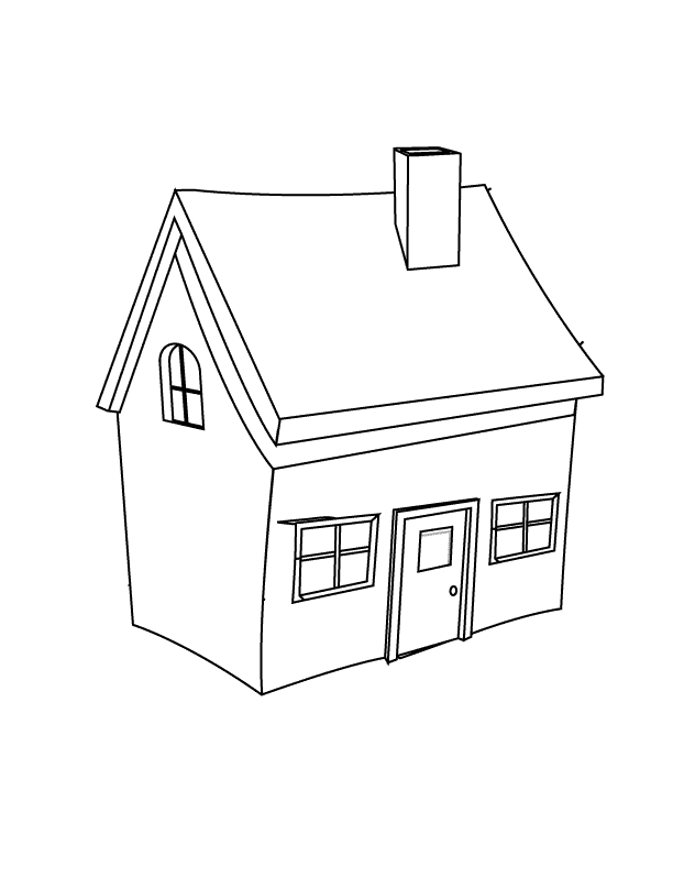 ぬりえページ: 家 (建物と建築) #64662 - 無料の印刷可能なぬりえページ