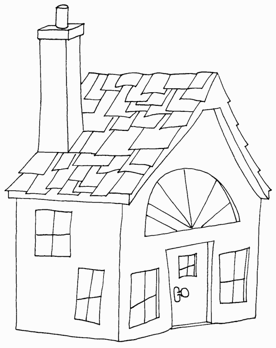 ぬりえページ: 家 (建物と建築) #64667 - 無料の印刷可能なぬりえページ