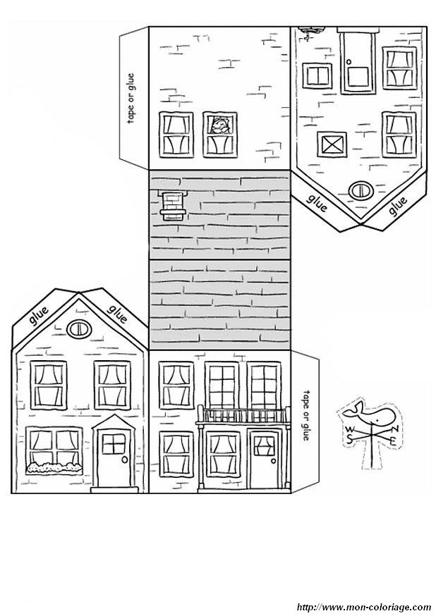 ぬりえページ: 家 (建物と建築) #64714 - 無料の印刷可能なぬりえページ