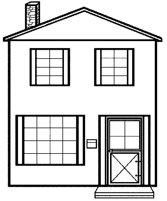 ぬりえページ: 家 (建物と建築) #64734 - 無料の印刷可能なぬりえページ