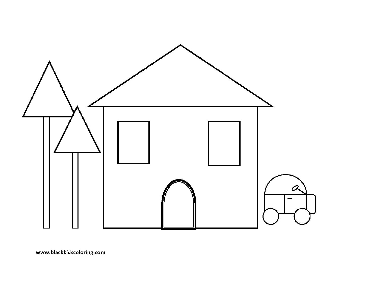 ぬりえページ: 家 (建物と建築) #64756 - 無料の印刷可能なぬりえページ