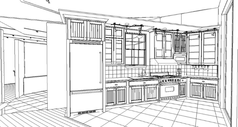 ぬりえページ: キッチン (建物と建築) #63552 - 無料の印刷可能なぬりえページ