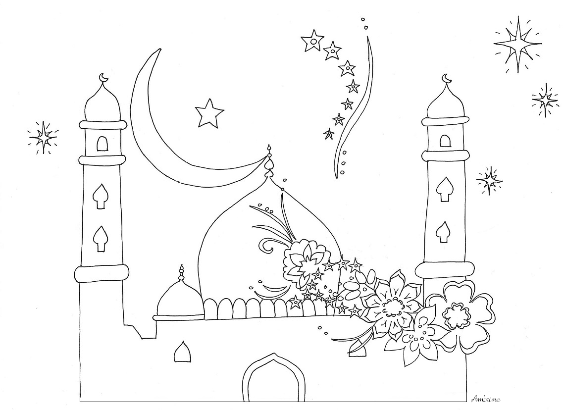 ぬりえページ: モスク (建物と建築) #64515 - 無料の印刷可能なぬりえページ