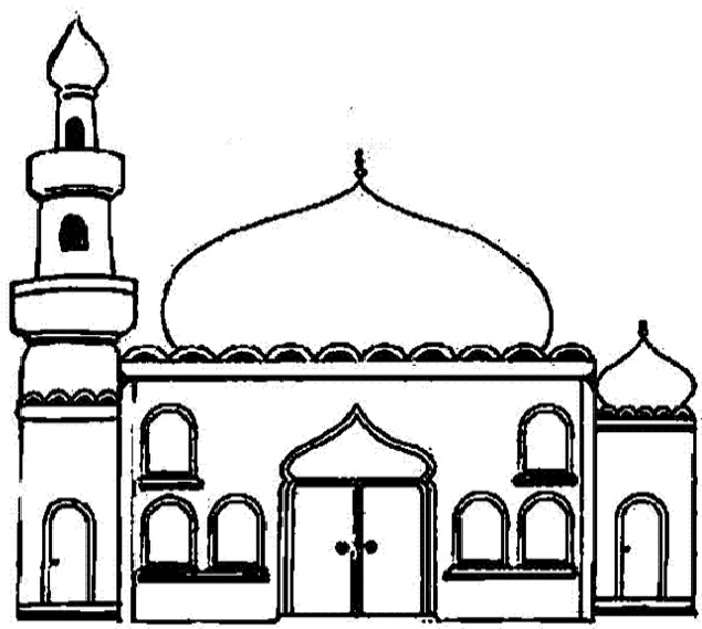 ぬりえページ: モスク (建物と建築) #64516 - 無料の印刷可能なぬりえページ