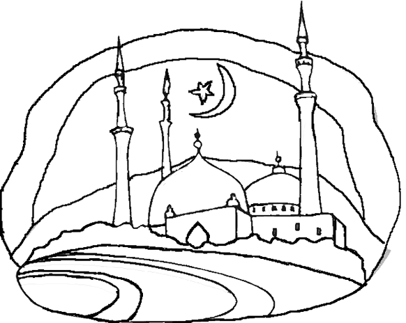 ぬりえページ: モスク (建物と建築) #64528 - 無料の印刷可能なぬりえページ
