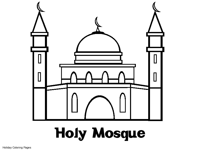 ぬりえページ: モスク (建物と建築) #64541 - 無料の印刷可能なぬりえページ