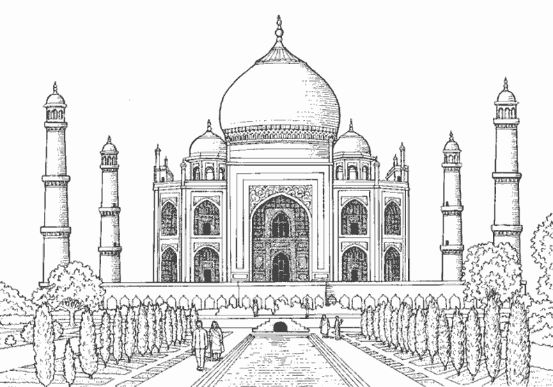 ぬりえページ: モスク (建物と建築) #64557 - 無料の印刷可能なぬりえページ