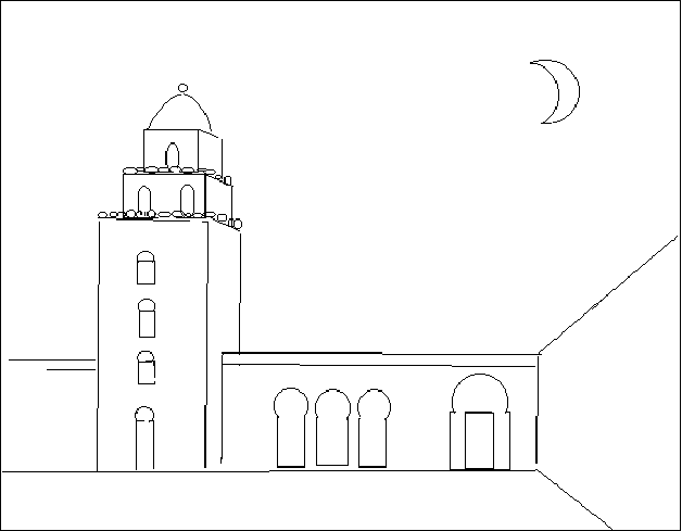 ぬりえページ: モスク (建物と建築) #64569 - 無料の印刷可能なぬりえページ