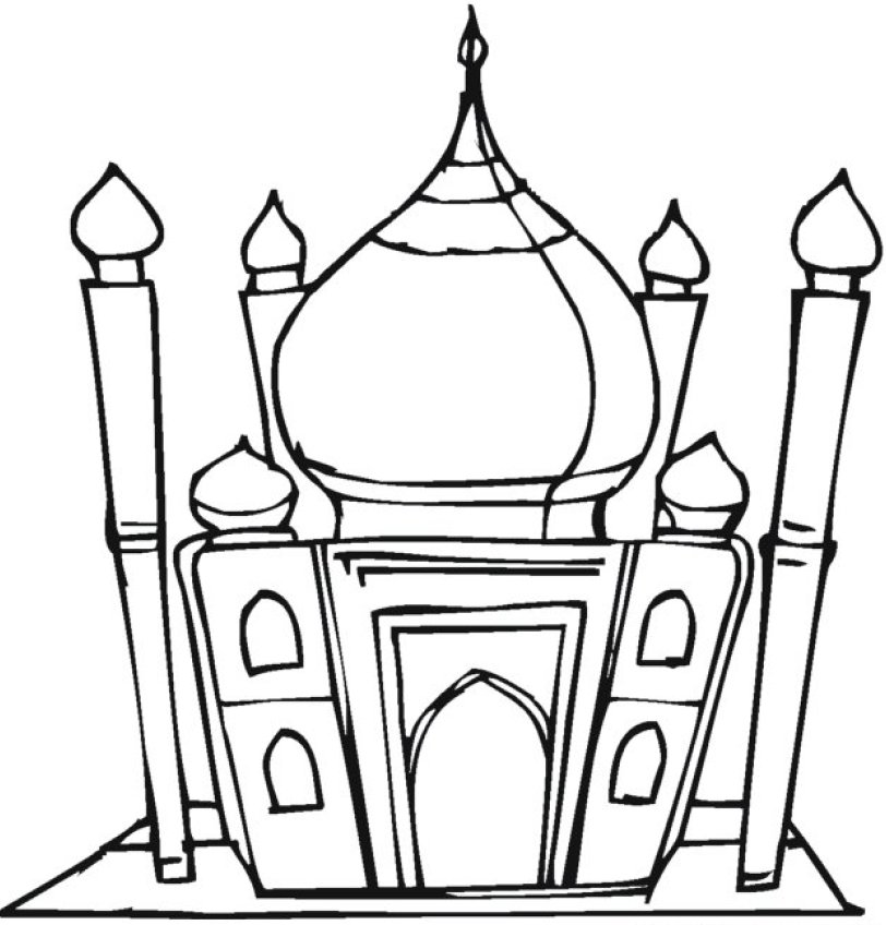 ぬりえページ: モスク (建物と建築) #64577 - 無料の印刷可能なぬりえページ