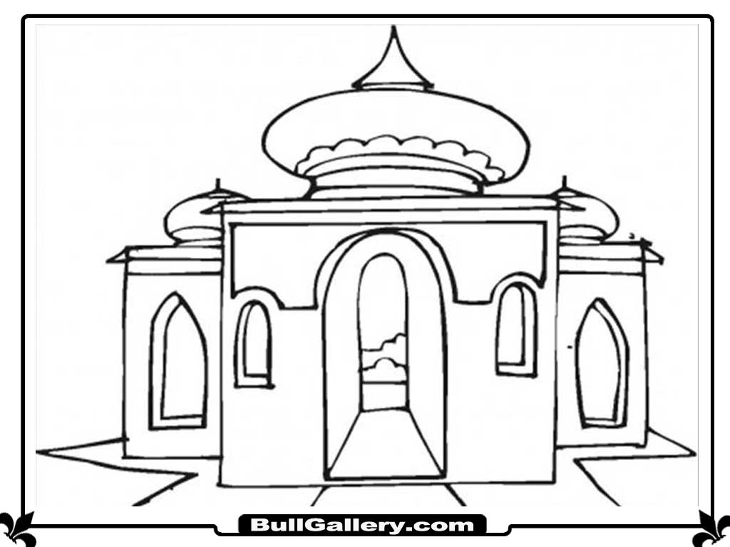 ぬりえページ: モスク (建物と建築) #64607 - 無料の印刷可能なぬりえページ