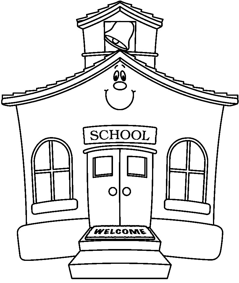 ぬりえページ: 学校 (建物と建築) #66808 - 無料の印刷可能なぬりえページ