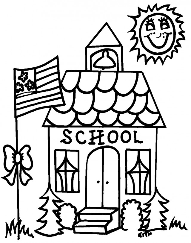 ぬりえページ: 学校 (建物と建築) #66871 - 無料の印刷可能なぬりえページ