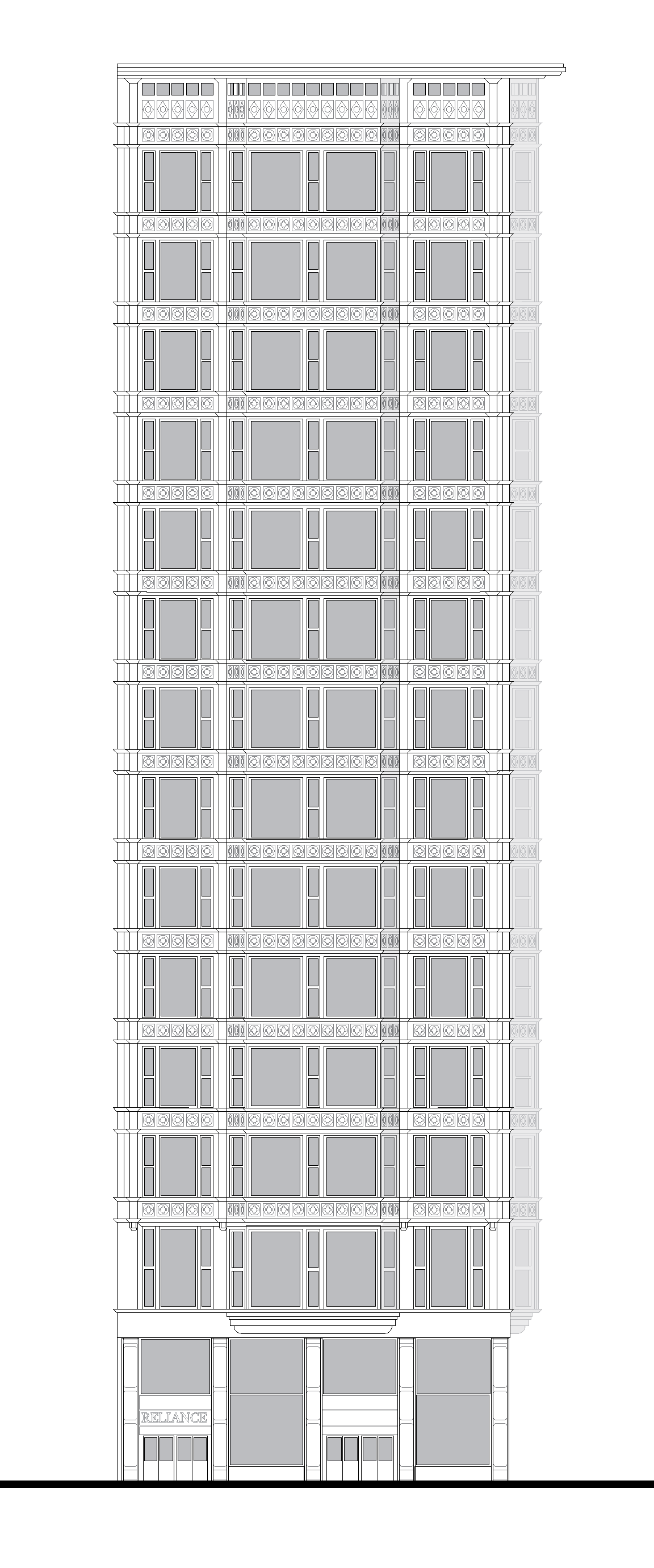 ぬりえページ: 超高層ビル (建物と建築) #65948 - 無料の印刷可能なぬりえページ