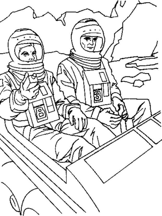 ぬりえページ: 宇宙飛行士 (キャリアと職業) #87606 - 無料の印刷可能なぬりえページ