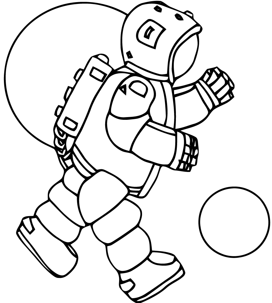 ぬりえページ: 宇宙飛行士 (キャリアと職業) #87642 - 無料の印刷可能なぬりえページ