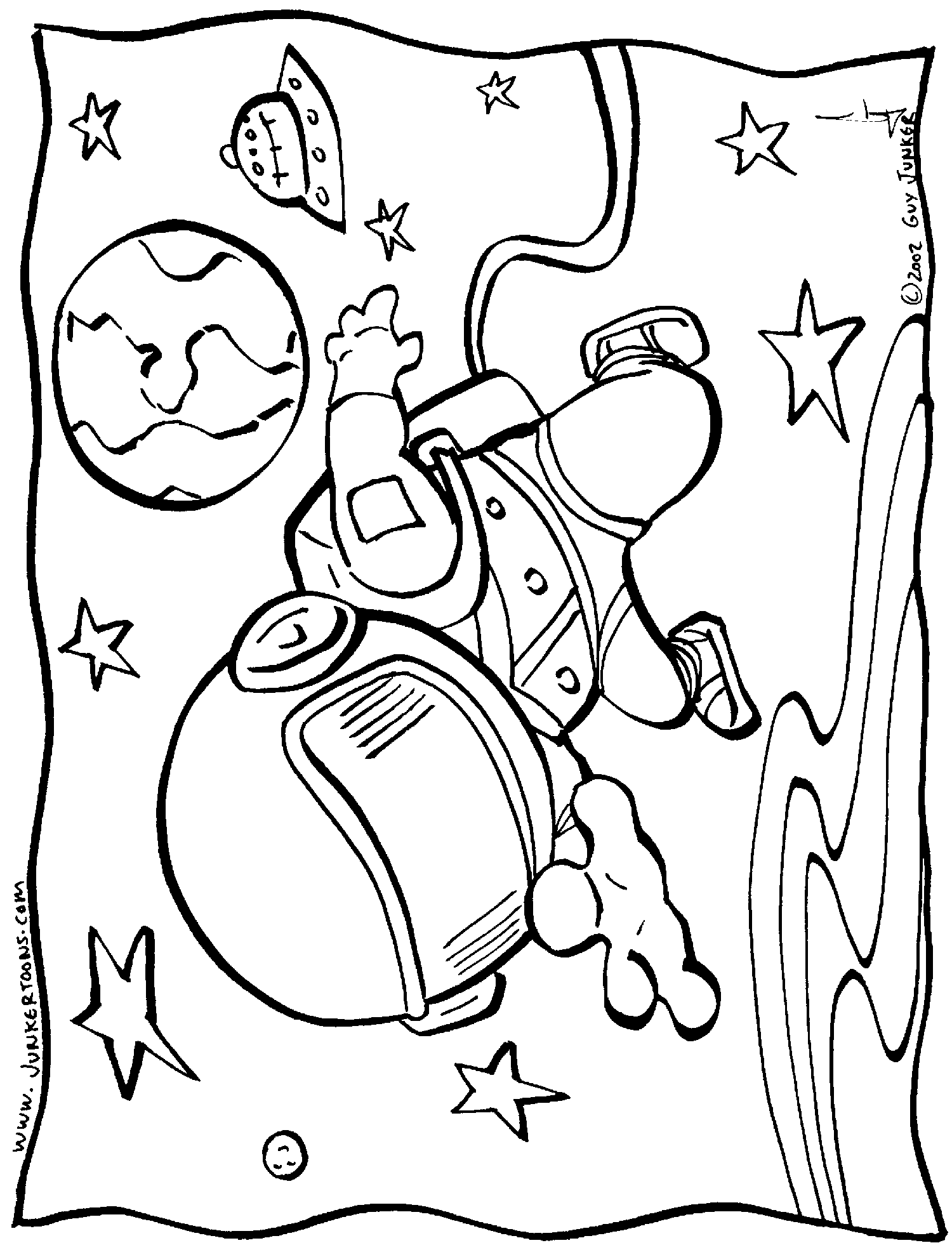 ぬりえページ: 宇宙飛行士 (キャリアと職業) #87666 - 無料の印刷可能なぬりえページ