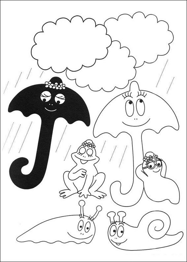 ぬりえページ: バーバパパ (漫画) #36456 - 無料の印刷可能なぬりえページ