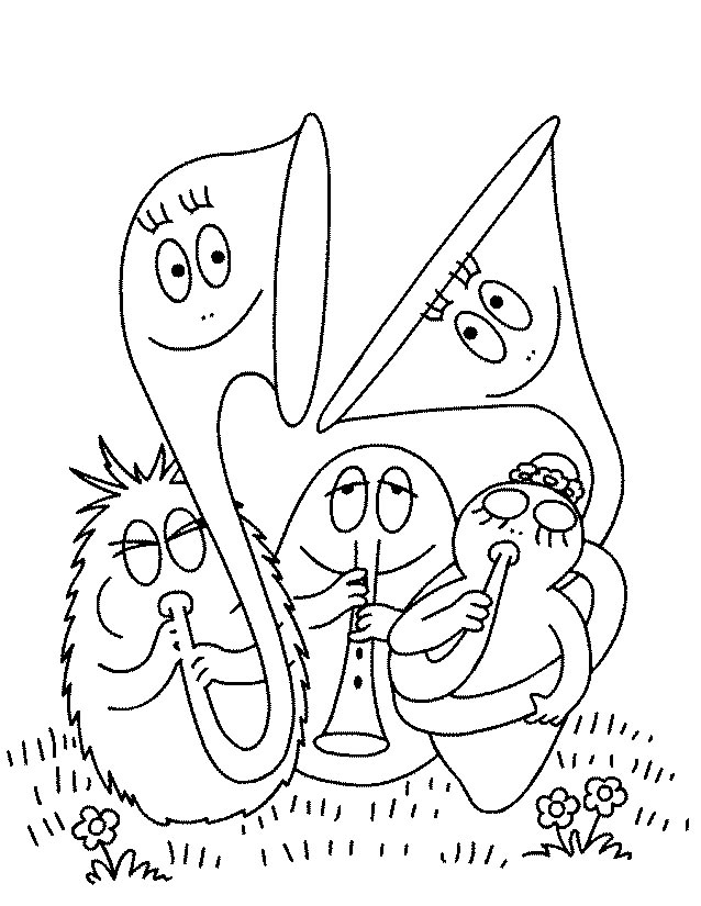 ぬりえページ: バーバパパ (漫画) #36501 - 無料の印刷可能なぬりえページ