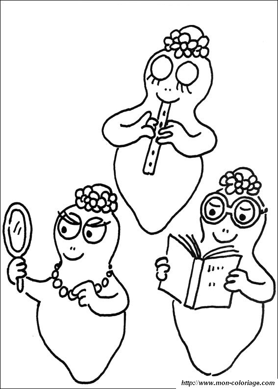 ぬりえページ: バーバパパ (漫画) #36507 - 無料の印刷可能なぬりえページ