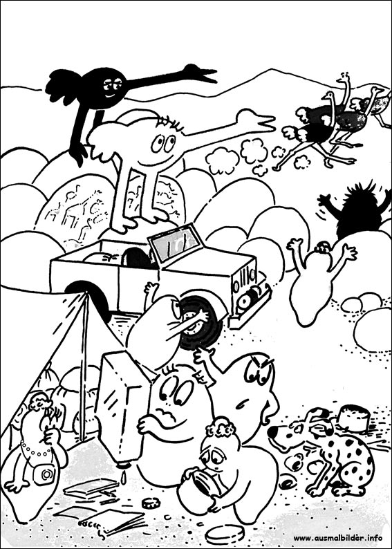 ぬりえページ: バーバパパ (漫画) #36515 - 無料の印刷可能なぬりえページ