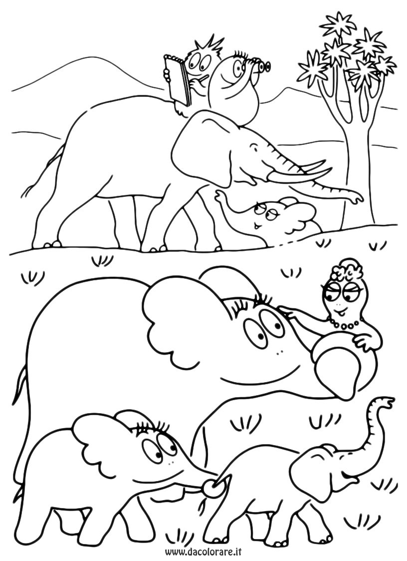 ぬりえページ: バーバパパ (漫画) #36538 - 無料の印刷可能なぬりえページ