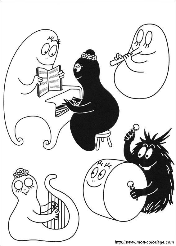 ぬりえページ: バーバパパ (漫画) #36644 - 無料の印刷可能なぬりえページ
