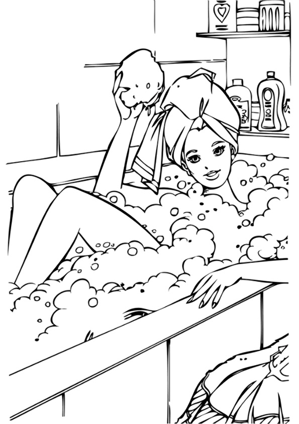ぬりえページ: バービー (漫画) #27610 - 無料の印刷可能なぬりえページ