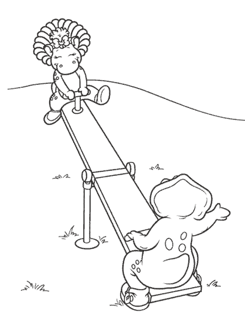 ぬりえページ: バーニーと仲間たち (漫画) #41048 - 無料の印刷可能なぬりえページ