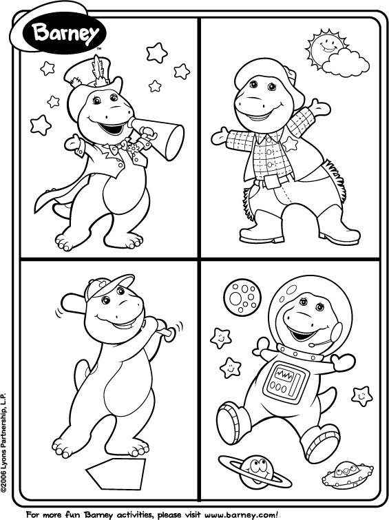 ぬりえページ: バーニーと仲間たち (漫画) #41065 - 無料の印刷可能なぬりえページ