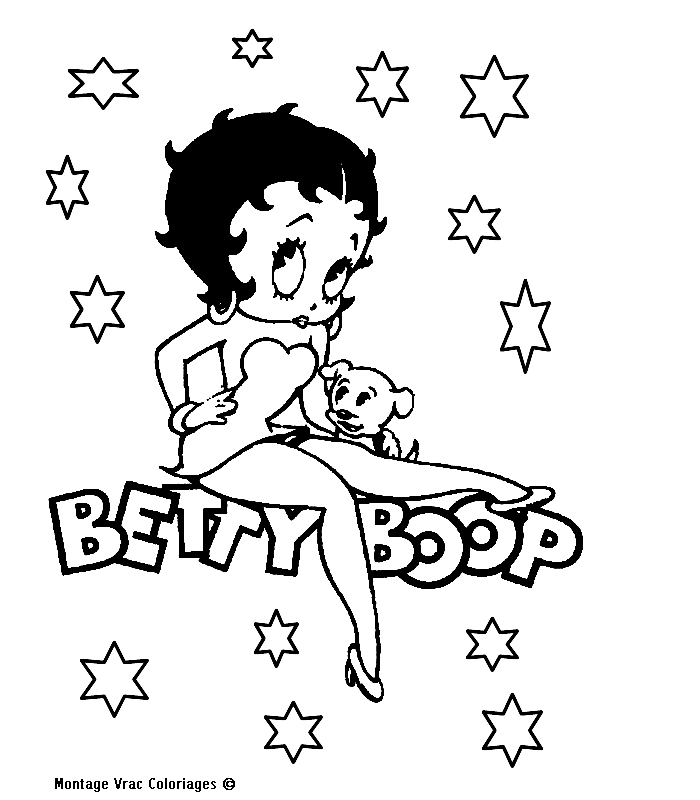 ぬりえページ: ベティ・ブープ (漫画) #25911 - 無料の印刷可能なぬりえページ