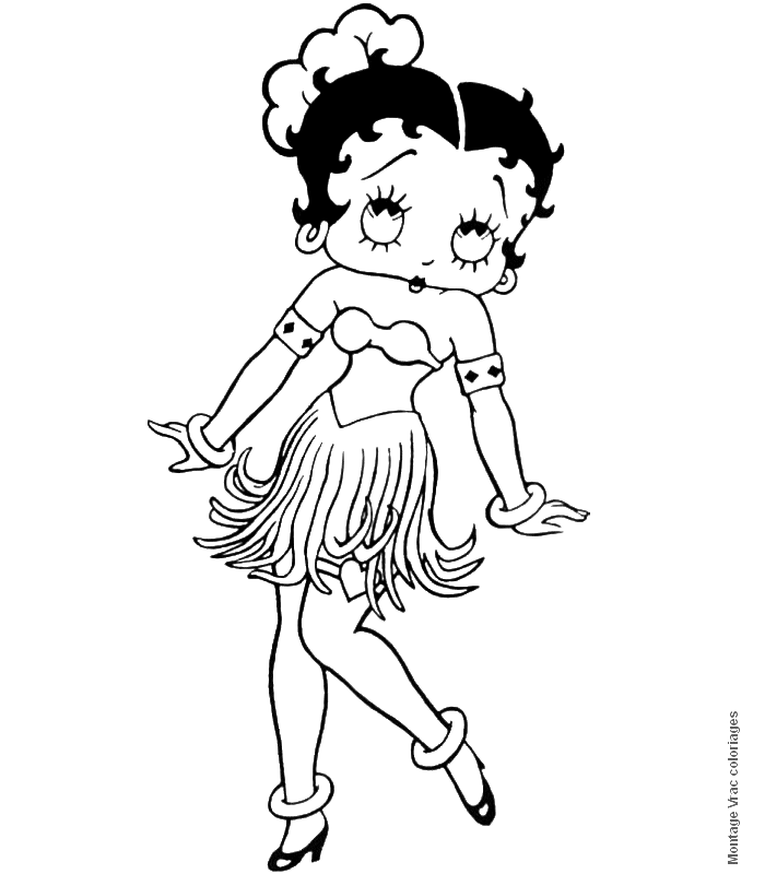 ぬりえページ: ベティ・ブープ (漫画) #25917 - 無料の印刷可能なぬりえページ