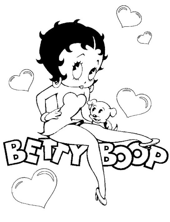 ぬりえページ: ベティ・ブープ (漫画) #25920 - 無料の印刷可能なぬりえページ
