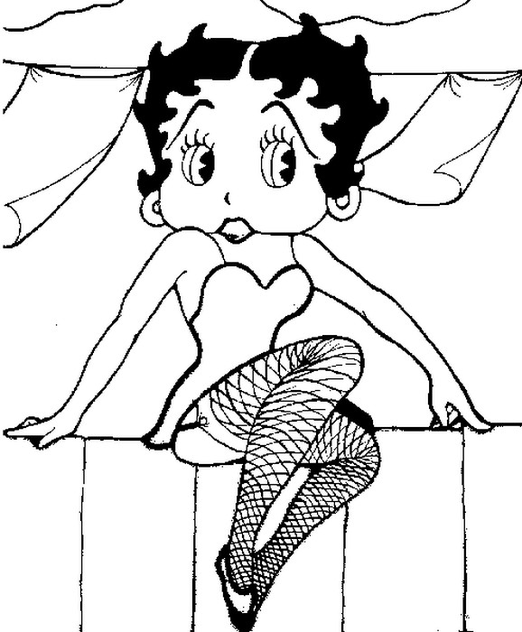 ぬりえページ: ベティ・ブープ (漫画) #25952 - 無料の印刷可能なぬりえページ