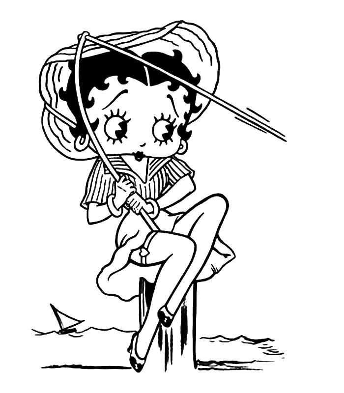 ぬりえページ: ベティ・ブープ (漫画) #25965 - 無料の印刷可能なぬりえページ