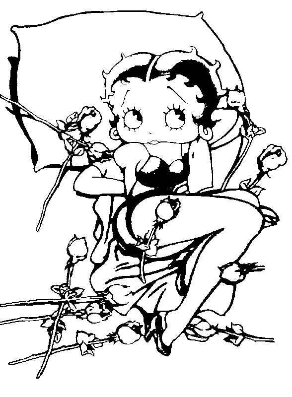 ぬりえページ: ベティ・ブープ (漫画) #25971 - 無料の印刷可能なぬりえページ