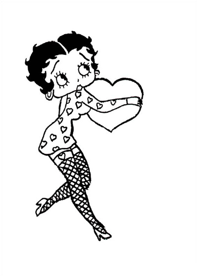 ぬりえページ: ベティ・ブープ (漫画) #25995 - 無料の印刷可能なぬりえページ