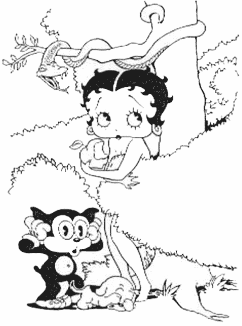 ぬりえページ: ベティ・ブープ (漫画) #26041 - 無料の印刷可能なぬりえページ