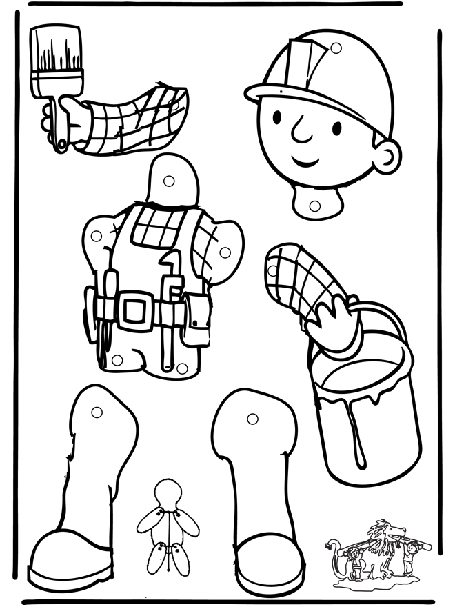 ぬりえページ: ボブ・ザ・ビルダー (漫画) #33161 - 無料の印刷可能なぬりえページ