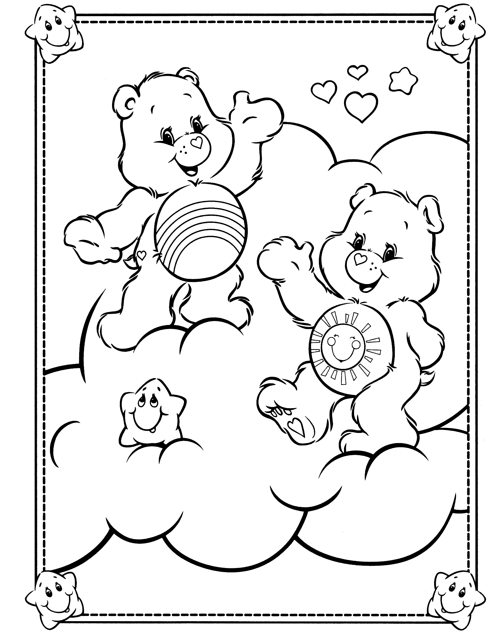 ぬりえページ: ケアベア / ケアベア (漫画) #37178 - 無料の印刷可能なぬりえページ