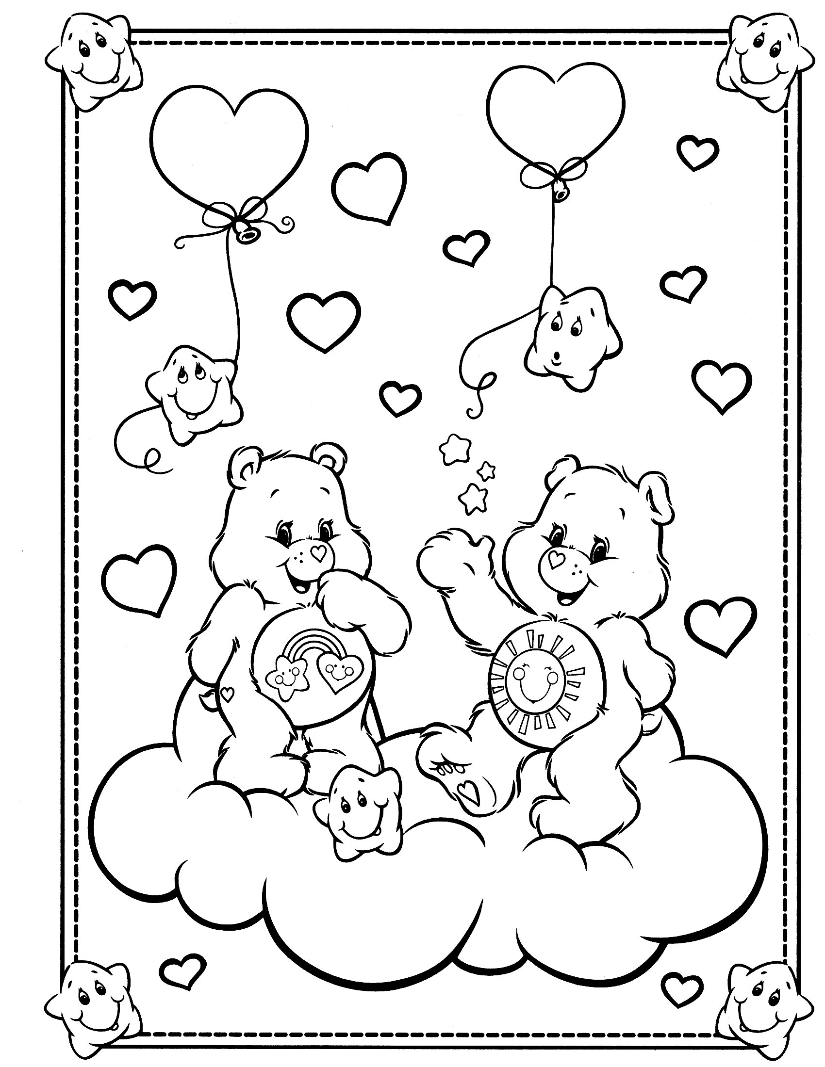 ぬりえページ: ケアベア / ケアベア (漫画) #37182 - 無料の印刷可能なぬりえページ